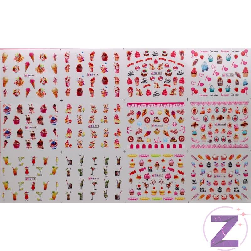 Vizes körömmatrica 25*16cm