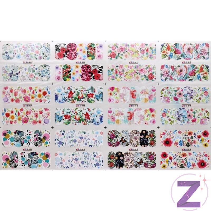 Vizes körömmatricák 25*16cm