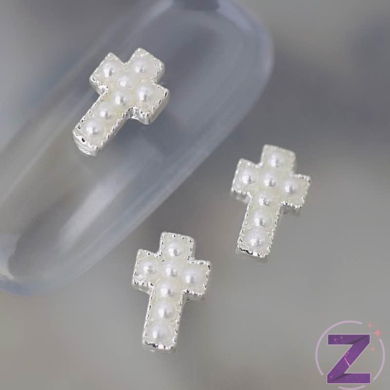 zodiac körömdísz fehér színű kereszt
