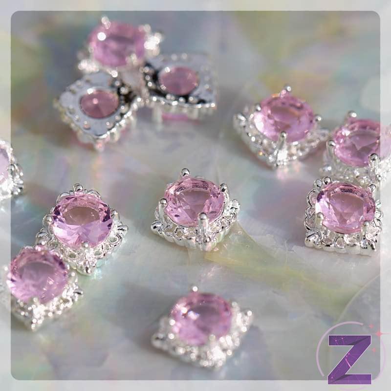 cirkóniaköves körömékszer light rose cirkónia kővel