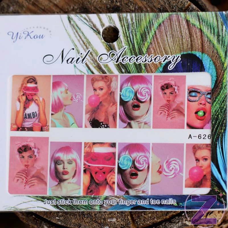 körömmatrica candy