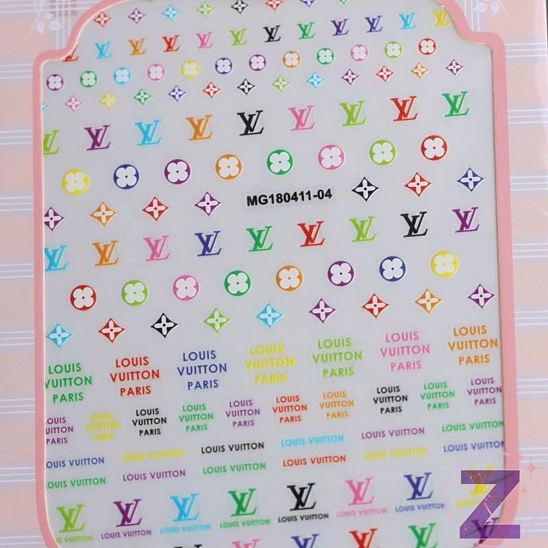 körömmatrica 3D lui vuitton