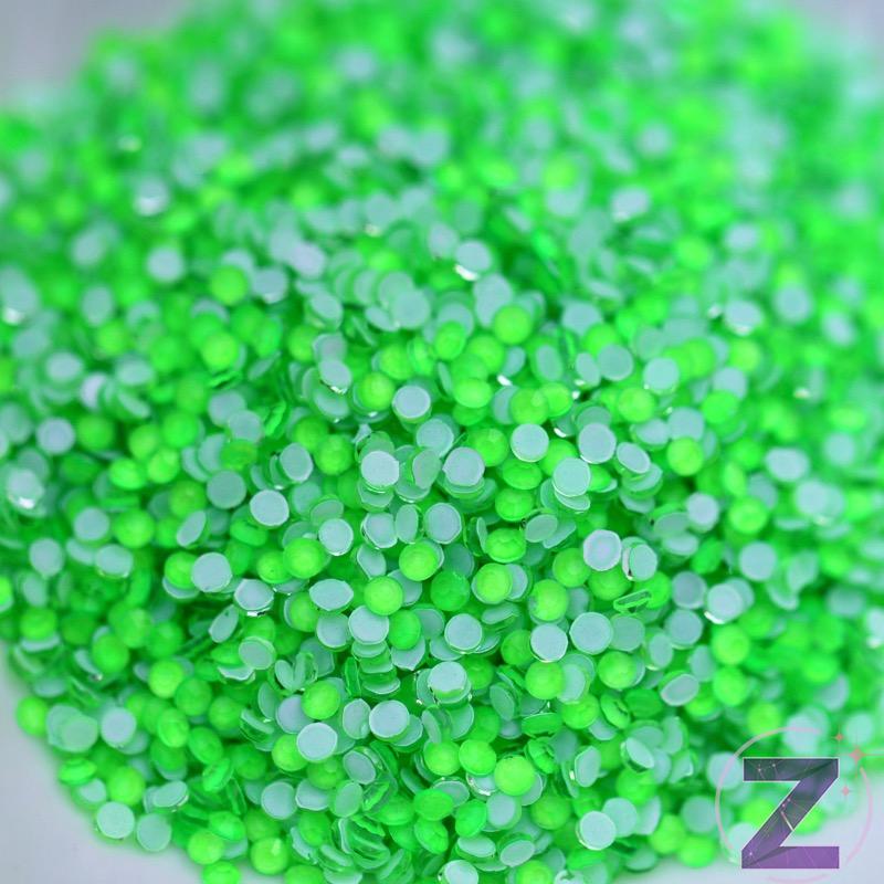 zodiac strasszkő ss6 méretben neon green színben