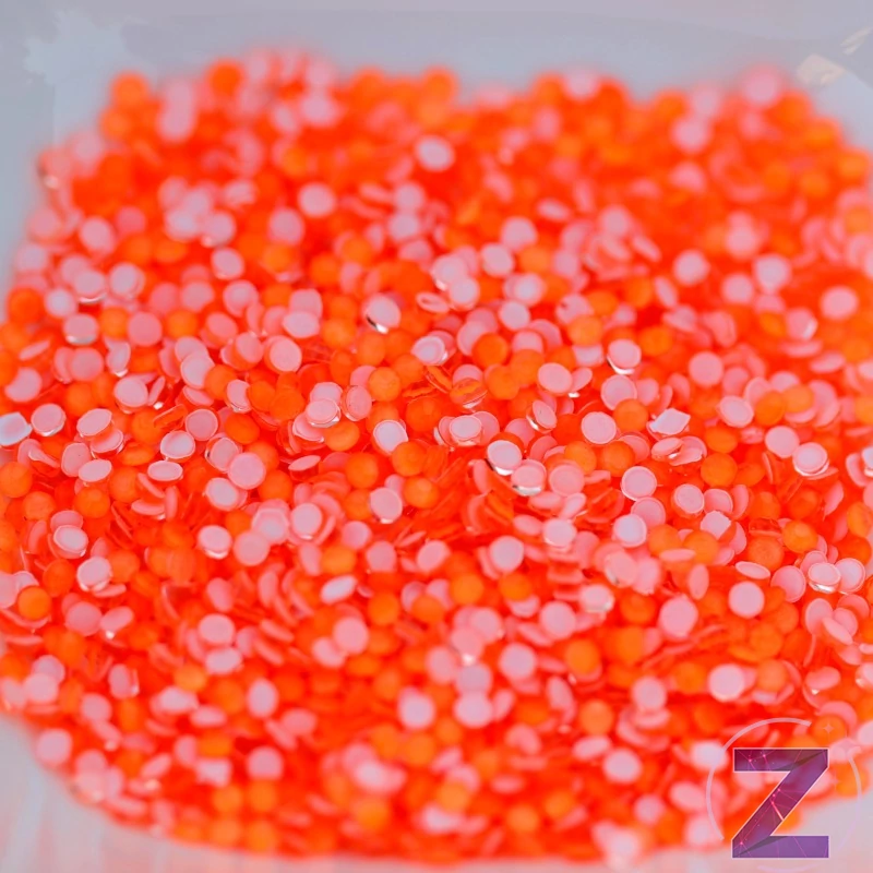 zodiac strasszkő ss6 méretben neon orange színben
