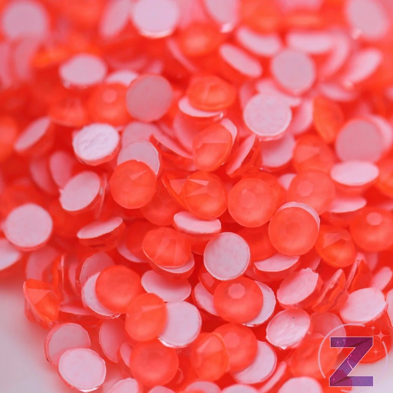 zodiac strasszkő ss16 méretben neon orange színben