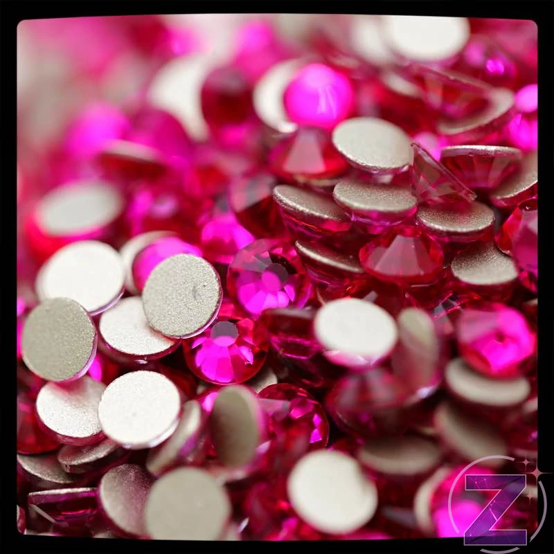 zodiac strasszkő ss3 méretben pink színben