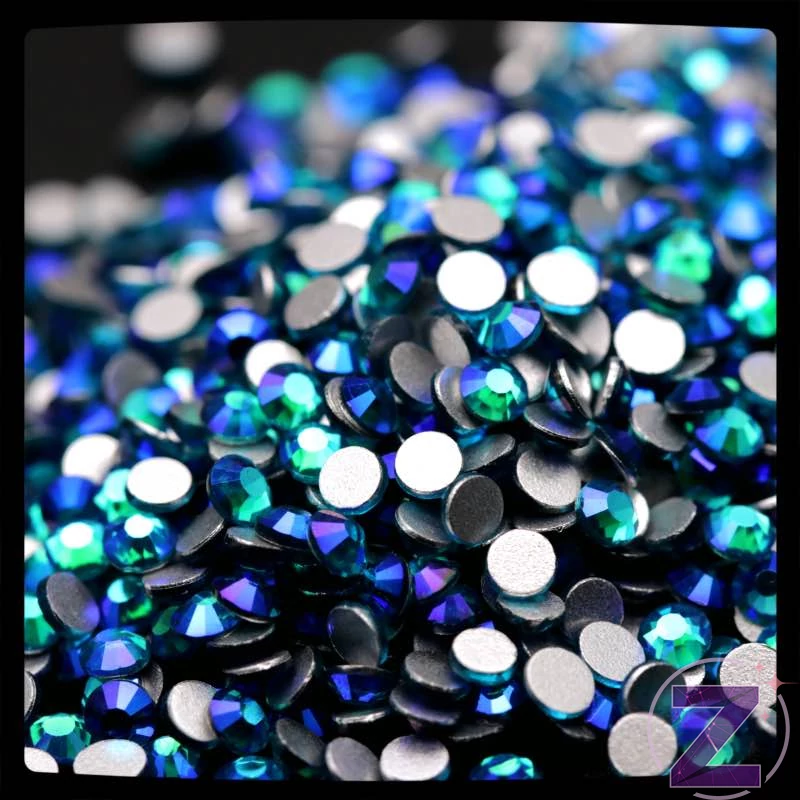 zodiac strasszkő ss3 méretben zircon blue ab színben