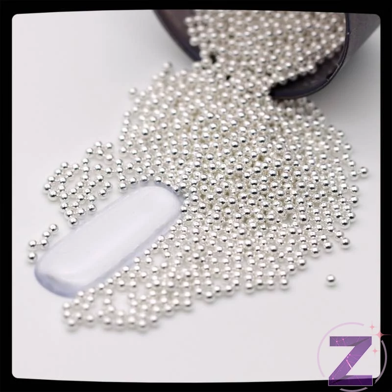 fém szórógyöngy ezüst színben 1.5 mm átmérőben