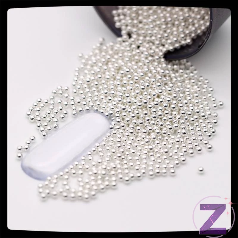 fém szórógyöngy ezüst színben 1.2mm átmérőben