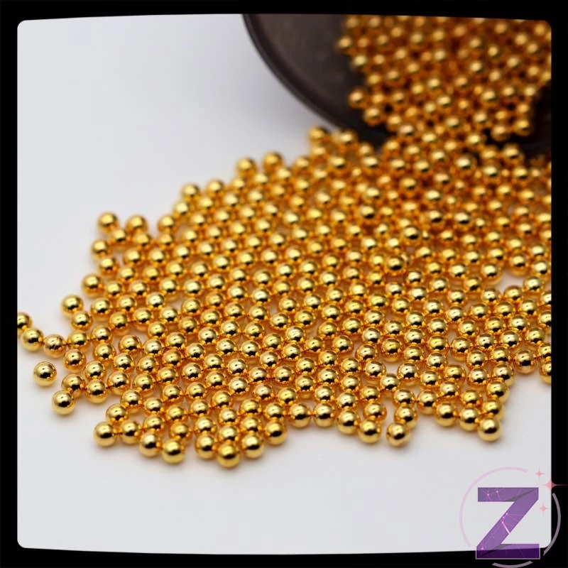 fém szórógyöngy arany színben 2.0mm átmérővel