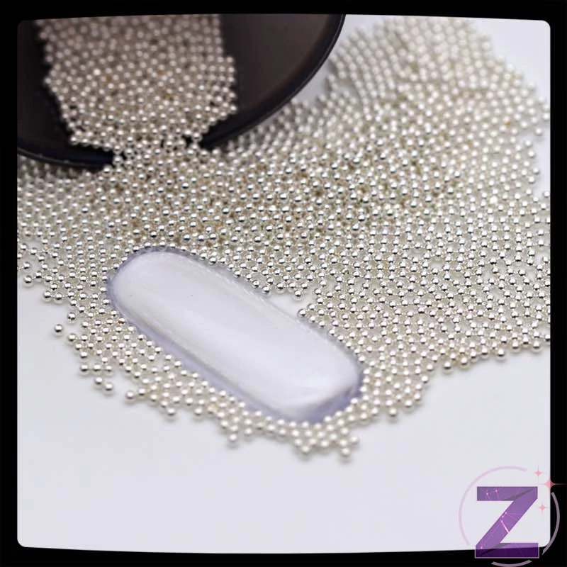 fém szórógyöngy ezüst színben 1.0 mm átmérőben